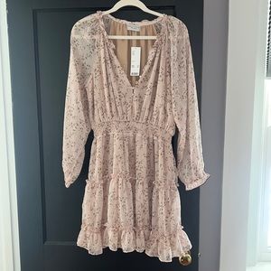 Floral long sleeve dress